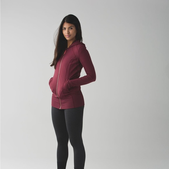 Lululemon Daily Practice Jacket- Wine Berry- Size 6 - Picture 3 of 15